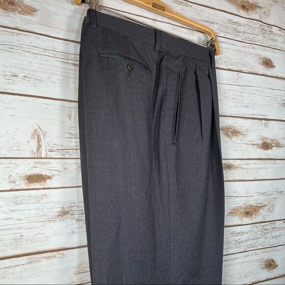 Valentino UOMO Super 120s Grey Dress Pants 52 R - Picture 10 of 16
